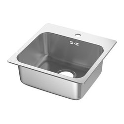 L&Aring;NGUDDEN &Eacute;vier int&eacute;gr&eacute;, 1 bac, acier inoxydable - Kitchen Sinks