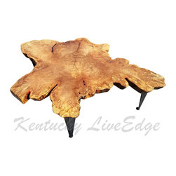 Tree Slice Live Edge Coffee Table - Coffee Tables