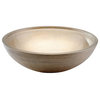 Gala Glass Vessel Sink, Gold and Silver