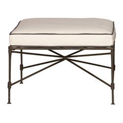 Amalfi Ottoman - Outdoor Footstools And Ottomans