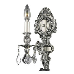 Elegant Lighting - Elegant Lighting Monarch 9601W5PW/SA Wall Sconce - Wall Sconces