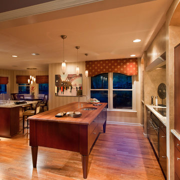 Contemporary Mahogany Kitchen