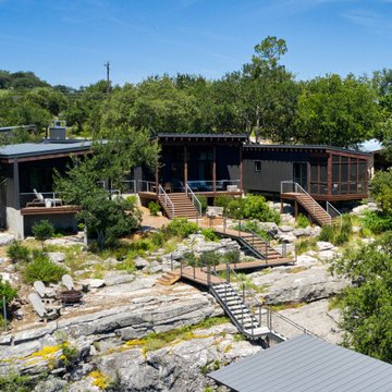 Midcentury Modern Lake House Kingsland