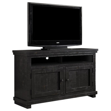 Willow Entertainment 54" Console, Distressed Black