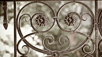 Decorative gate element wrought iron - élément portail en fer forgé - Montréal W