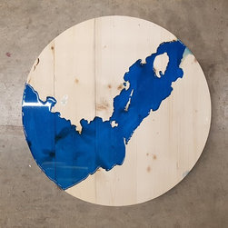 Mapped Wall Art: Panema Coastline - Mixed Media Art