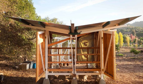 Un poulailler pour récolter des œufs et de l’eau de pluie