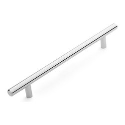 Dynasty Hardware - European Style Polished Chrome Bar, Pulls, 9-3/4" Bar, Pull - Cabinet And Drawer Handle Pulls