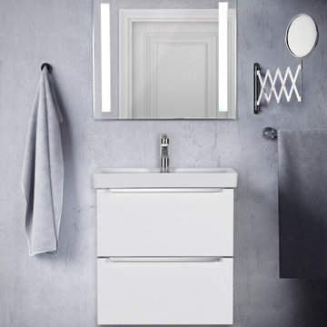 Argento Modern Wall Mounted Bathroom Vanity