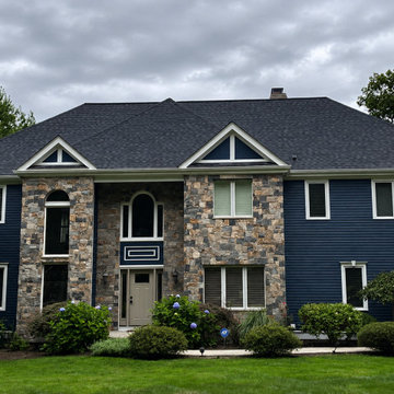 Natural Fieldstone Veneer Exterior — Franklin, MA