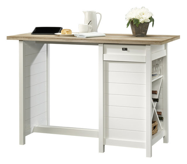 Cottage Road Work Table Soft White Beach Style Side Tables And Cottage Road Work Table Soft White