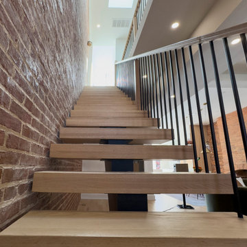 Project #145 | Modern Staircase Renovation in Victorian Townhouse