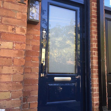 Blue High Gloss Entry Door - Toronto
