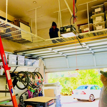 Estate Garage With Extensive Collection of Holiday Decorations