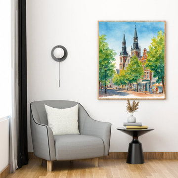 Modern Minimalist Unframed Canvas
Wall Art Statement Piece