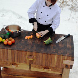 Antiqued walnut butcherblock - Products