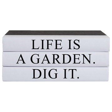 A Garden Quote Book Stack, S/3