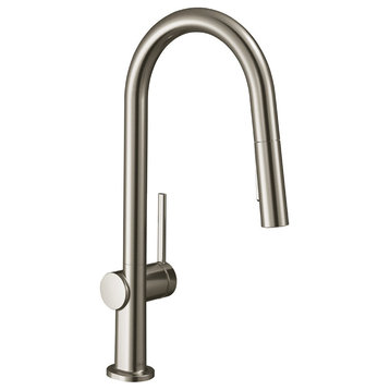 Hansgrohe 72846 Talis N 1.75 GPM 1 Hole Pull Down Kitchen Faucet - Steel Optic