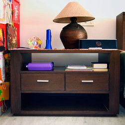 Metaphor | Bedside/Night table with Drawers and Shelves - Nightstands And Bedside Tables