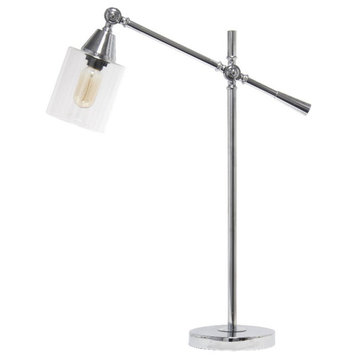 Elegant Designs Tilting Arm Desk Lamp Chrome