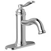 Belanger RUS22 Single Handle Bathroom Faucet with Drain, Polished Chrome