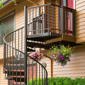 Spiral Staircase Entry Deck