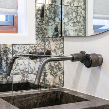POWDER BATHROOM - WATERMARK FAUCET / WOODSILK CUSTOM COUNTERTOP