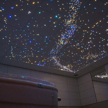 Star Ceiling Fibre Optic LED panels in Bathroom / Sauna / Spa / Wellness