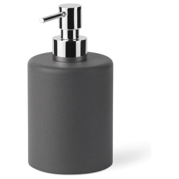Saon 44018 Liquid Soap Dispenser in Painted Aluminum, Dark Grey