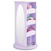 Rotating Dress-Up Storage Center, Lavender