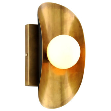 Corbett Lighting 271-11 Hopper 1 Light 10" Tall Wall Sconce - Vintage Brass