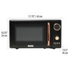 Haden 700-Watt .7 cubic.foot Microwave with Settings and Timer Black