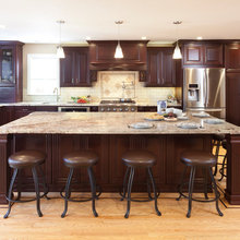Kitchens:  Dark Cherry Cabinetry