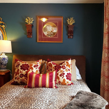 Jewel tone bedroom