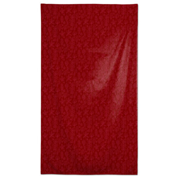 Autumn Pattern Leaves On Red 3 58"x102" Tablecloth