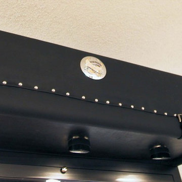 BAR BACK MIRROR – 52″ BY 42″ BY 6″ – BLACK WHISPER HARLEY DAVIDSON SADDLEBAG EMB