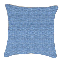 Textured Hues Blue Pillow - Decorative Pillows
