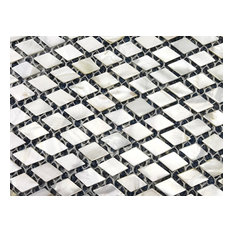 Walls Tiles Mother Of Pearl Shell Backsplash Diamond Rectangle Decor Tile