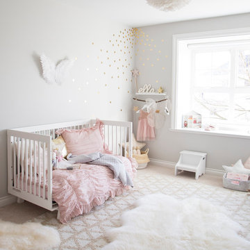 Ella's Pink and Gold Toddler Girl Room