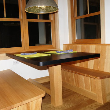 Breakfast Nook with Storage Benches