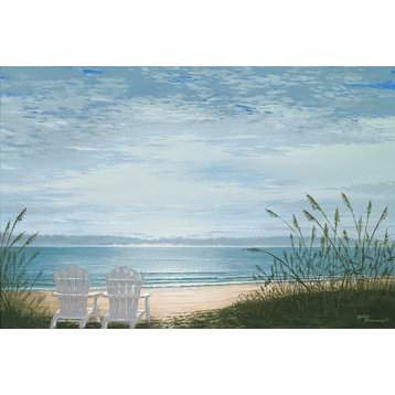 "Beach Chairs" Canvas Art, 36"x24"