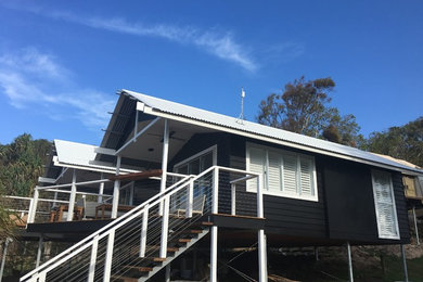 Photo of a beach style exterior in Sunshine Coast.