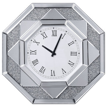 Acme Wall Clock With Mirrored Finish 97613