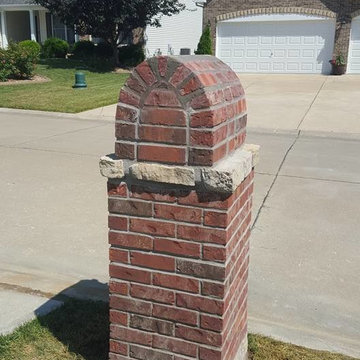 Brick and Stone Mailbox in O'fallon, Mo