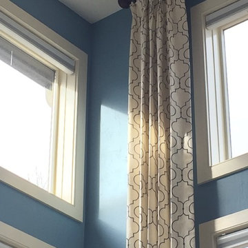 Two story windows.