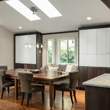 Great Room Kitchen with 1970s Fireplace