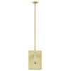 Modway Riva Metal Wall Sconce with Opal White Glass in Satin Brass