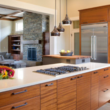 Dark cabinets