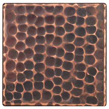 Hammered Copper Tile, 3"x3", Single