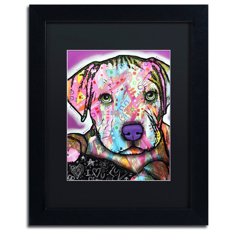 Dean Russo 'Baby Pit' Framed Art, Black Frame, 11"x14", Black Matte